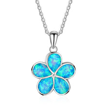 Load image into Gallery viewer, 2019  Arrival Cute Silver Filled Ocean Beach Jewelry Blue Opal Sea Turtle 1PC Allergy Free Adjustable Pendant Necklace