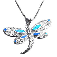 Load image into Gallery viewer, 2019  Arrival Cute Silver Filled Ocean Beach Jewelry Blue Opal Sea Turtle 1PC Allergy Free Adjustable Pendant Necklace