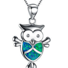 Load image into Gallery viewer, 2019  Arrival Cute Silver Filled Ocean Beach Jewelry Blue Opal Sea Turtle 1PC Allergy Free Adjustable Pendant Necklace