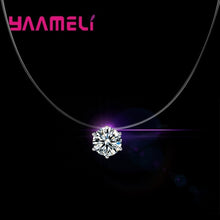 Load image into Gallery viewer, Discount Price 925 Sterling Silver Women Short Chain For Party Jewelry Clear Austrian Crystal Pendant Necklace Gift