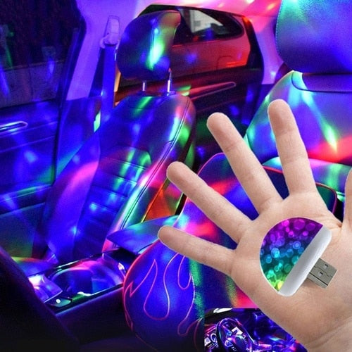 2019 NEW Multi Color USB LED Car Interior Lighting Kit Atmosphere Light Neon Colorful Lamps Interesting Portable Accessories