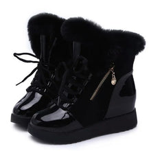 Load image into Gallery viewer, Women Boots platform Winter Shoes Women Snow Boots Platform Keep Warm Ankle Winter Boots With Thick Fur Heels Botas Mujer