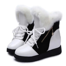 Load image into Gallery viewer, Women Boots platform Winter Shoes Women Snow Boots Platform Keep Warm Ankle Winter Boots With Thick Fur Heels Botas Mujer