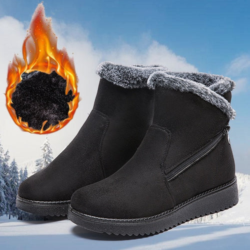 Hot Selling Snow Boots Women's plus Velvet Short Boots Thick Cotton Shoes Winter Warm Mom Shoes Middle-aged Short Boots