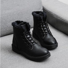 Load image into Gallery viewer, Winter Boots Snow Boots Women Shoes Woman Boots Fashion Flat PU Waterproof Ankle Boots Booties 2019 Winter Short Fur Warm Boots