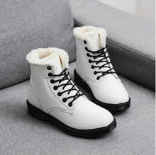 Load image into Gallery viewer, Winter Boots Snow Boots Women Shoes Woman Boots Fashion Flat PU Waterproof Ankle Boots Booties 2019 Winter Short Fur Warm Boots