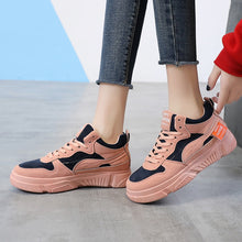 Load image into Gallery viewer, Chunky Sneakers women 2020 Casual Flats Shoes Females  Cotton Lace Up Ladies Shoes Han Edition Sneakers Feminin Microfiber Shoes