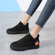 Load image into Gallery viewer, Chunky Sneakers women 2020 Casual Flats Shoes Females  Cotton Lace Up Ladies Shoes Han Edition Sneakers Feminin Microfiber Shoes