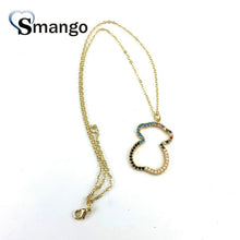 Load image into Gallery viewer, Women Fashion Zircon Necklace with Jewelry Box, Cute Bear Design,Gold Color Plated, Popular PendantsCan Wholesale