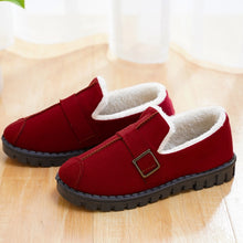 Load image into Gallery viewer, UPUPER Home Shoes Casual Fashion Non-slip Shoes Woman Loafers Flats Cotton Indoor Shoes Soft Bottom Slip-on Fur Slippers Winter