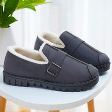 Load image into Gallery viewer, UPUPER Home Shoes Casual Fashion Non-slip Shoes Woman Loafers Flats Cotton Indoor Shoes Soft Bottom Slip-on Fur Slippers Winter