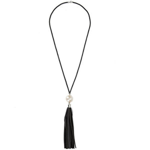 ZN 2018 NEW  Arrival Tassel Pendant Sweater Chain Long Beads Necklace For Women Girls Fashion Jewelry Gift