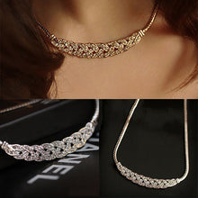 Load image into Gallery viewer, 2019 Hot Sale Fshion Women Jewelry Crystal Chain Choker Chunky Statement Bib Pendant Chain Necklace